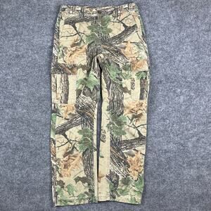 Ranger Pants Mens Size M Beige Green Camo Hunting Outdoor Utility Cargo Vintage